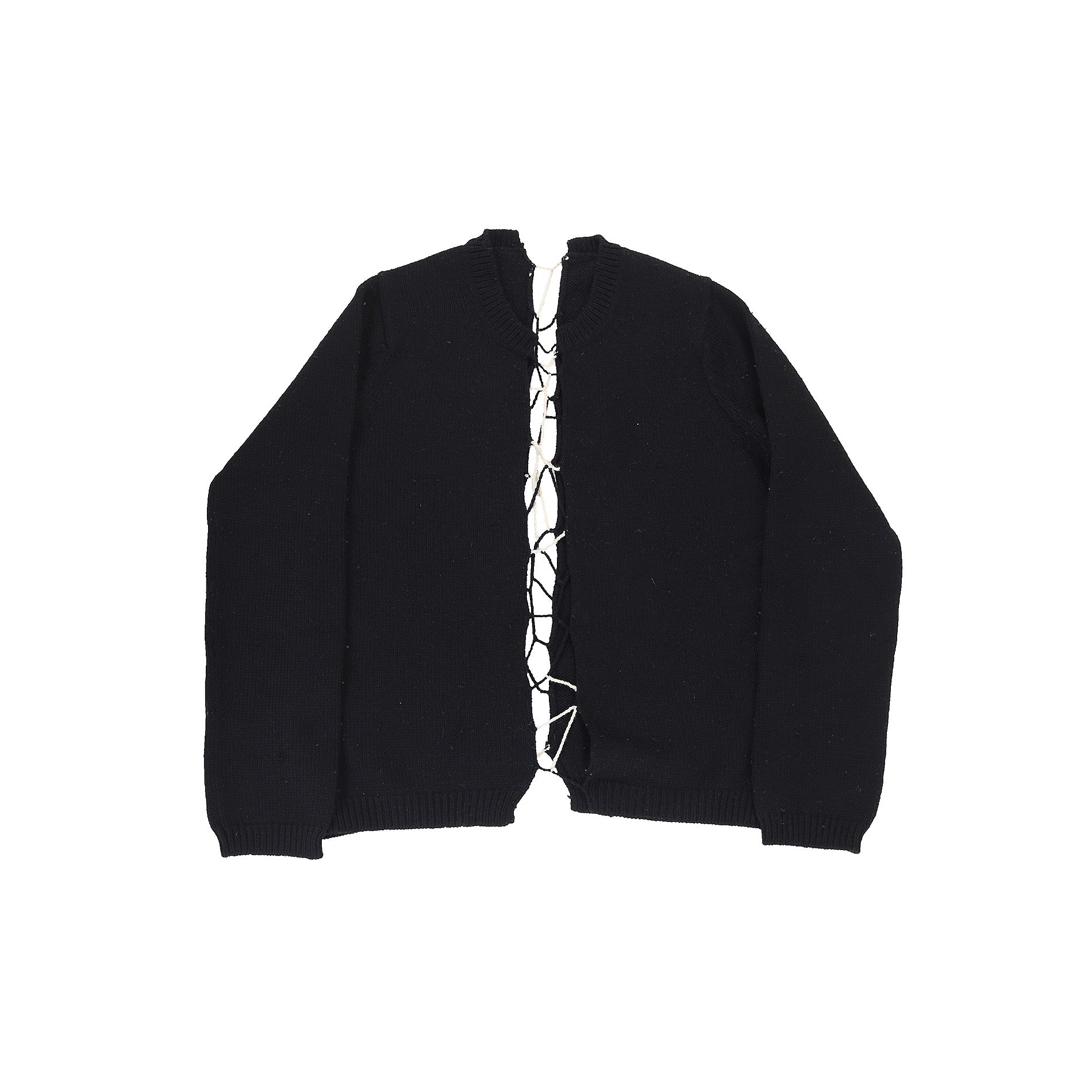 Comme Des Garcons Vintage Laced Wool Knit Sweater