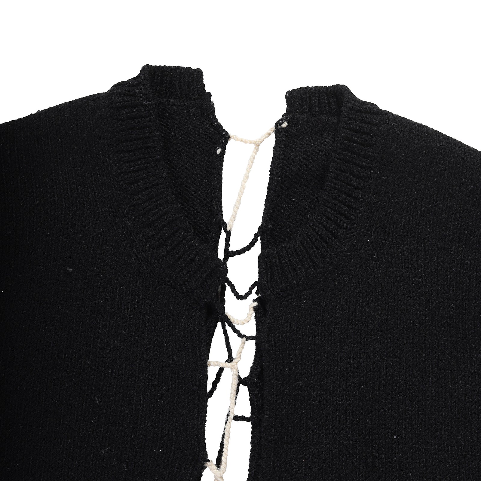 Comme Des Garcons Vintage Laced Wool Knit Sweater