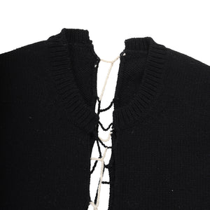 Comme Des Garcons Vintage Laced Wool Knit Sweater