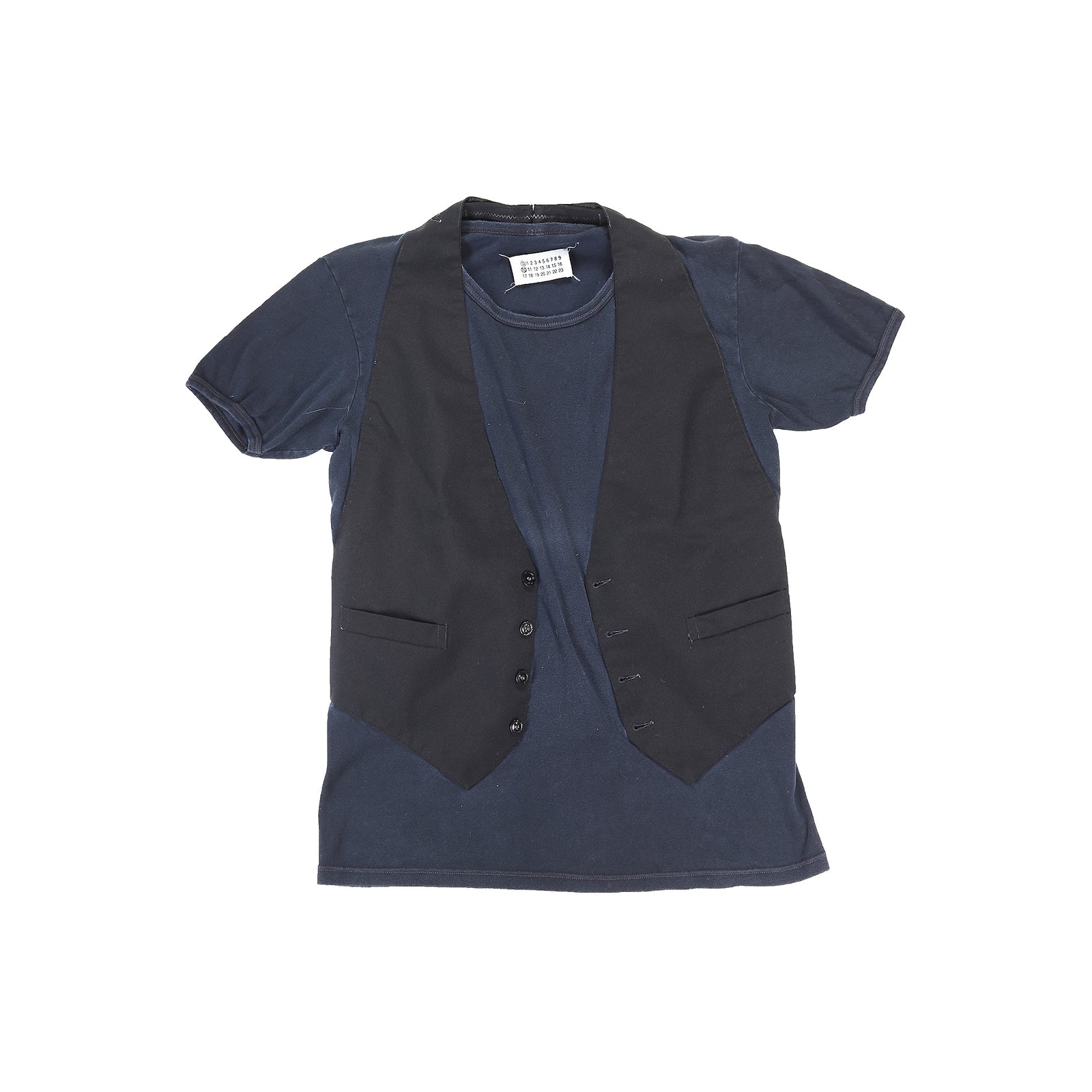 Maison Martin Margiela Artisanal Reconstructed Waistcoat T-Shirt