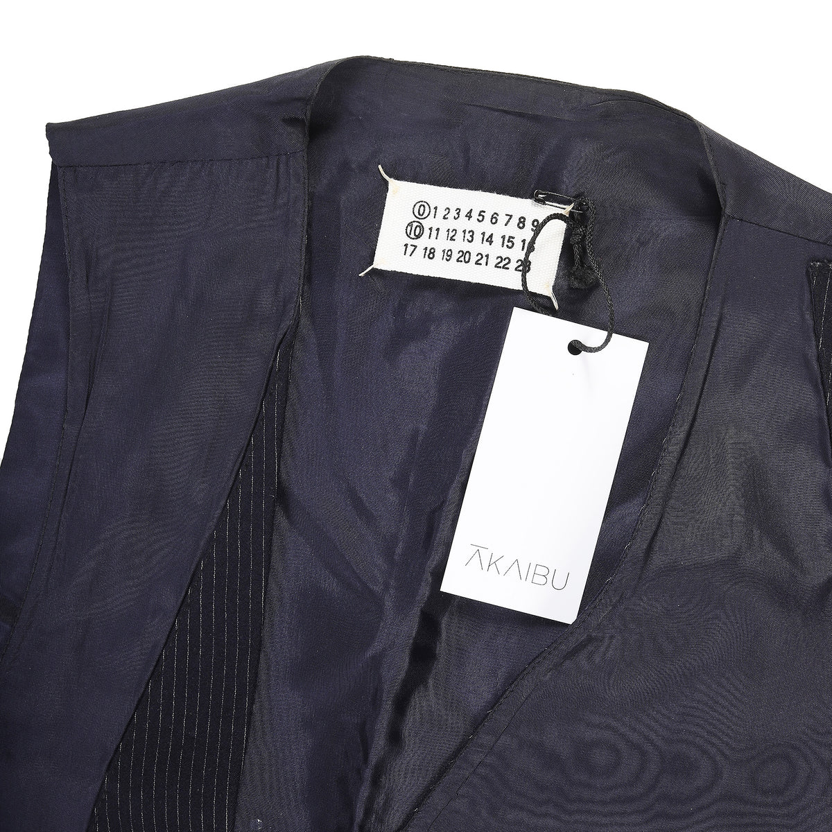 Maison Martin Margiela Artisanal Reversed Pinstripe Waistcoat