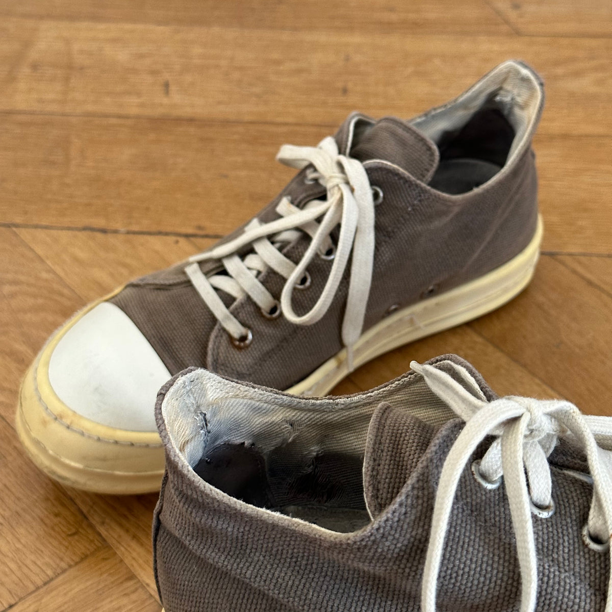 Rick Owens DRKSHDW Canvas Dust Ramones