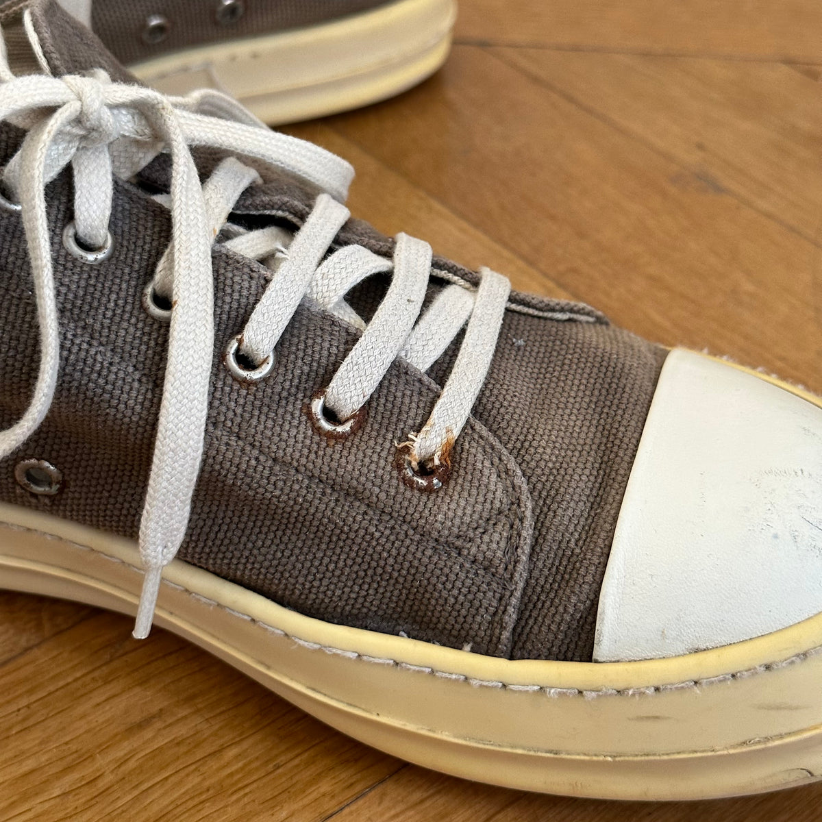 Rick Owens DRKSHDW Canvas Dust Ramones