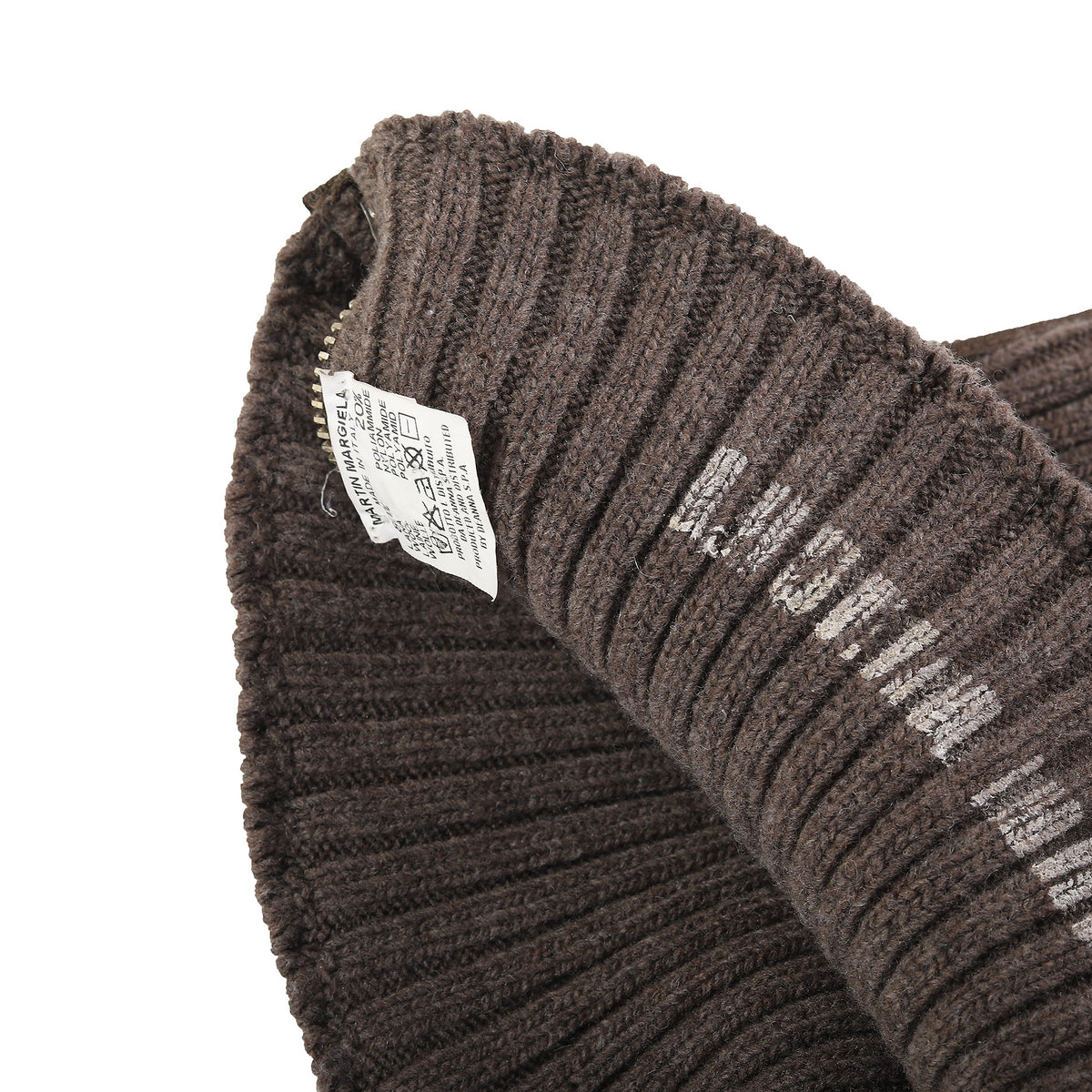 Maison Martin Margiela 90s Miss Deanna Zip Knit Neck Piece