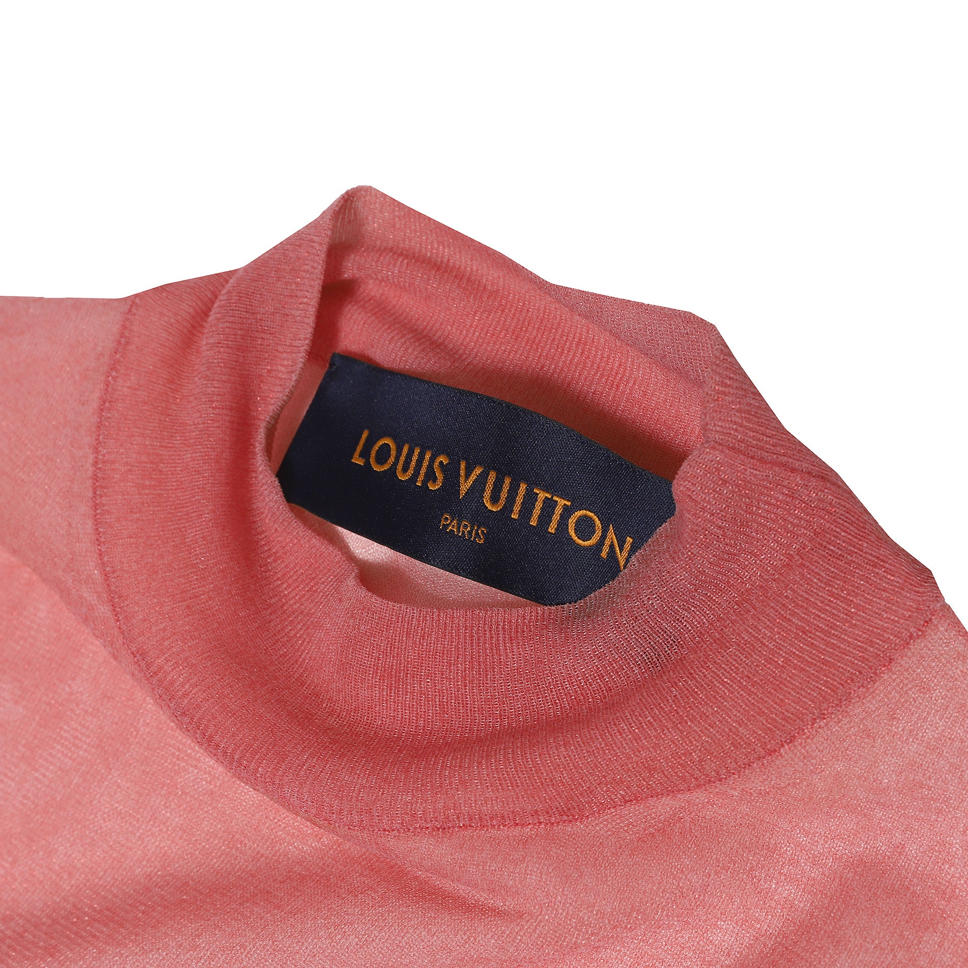 Louis Vuitton SS20 1 of 1 Pink Sheer Embroidery Longsleeve - Ākaibu Store