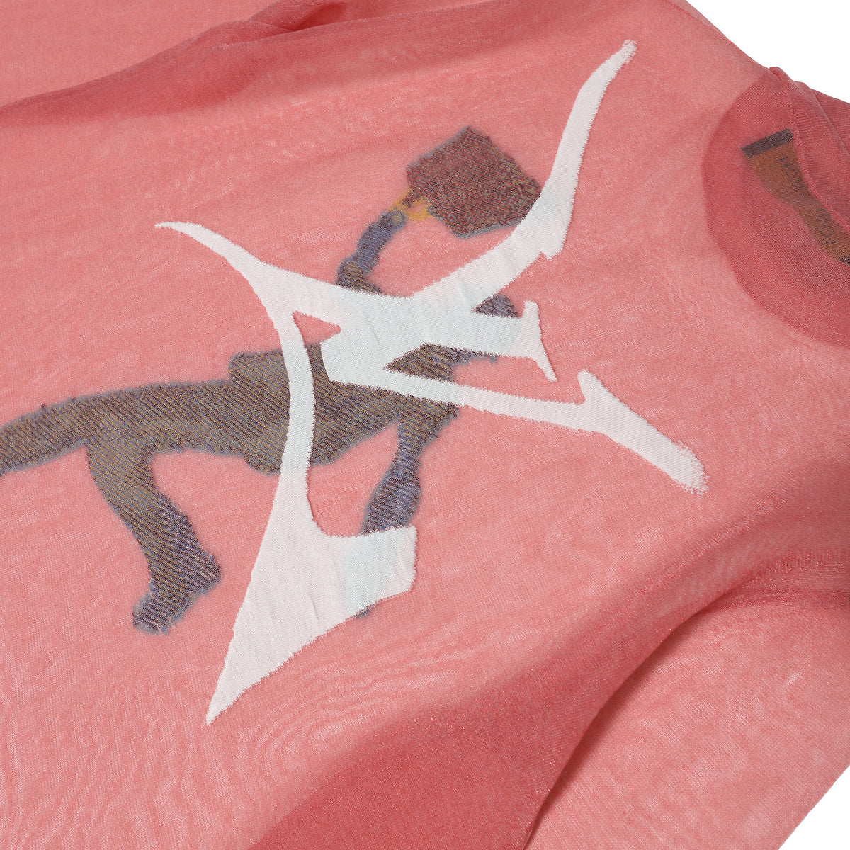 Louis Vuitton SS20 1 of 1 Pink Sheer Embroidery Longsleeve