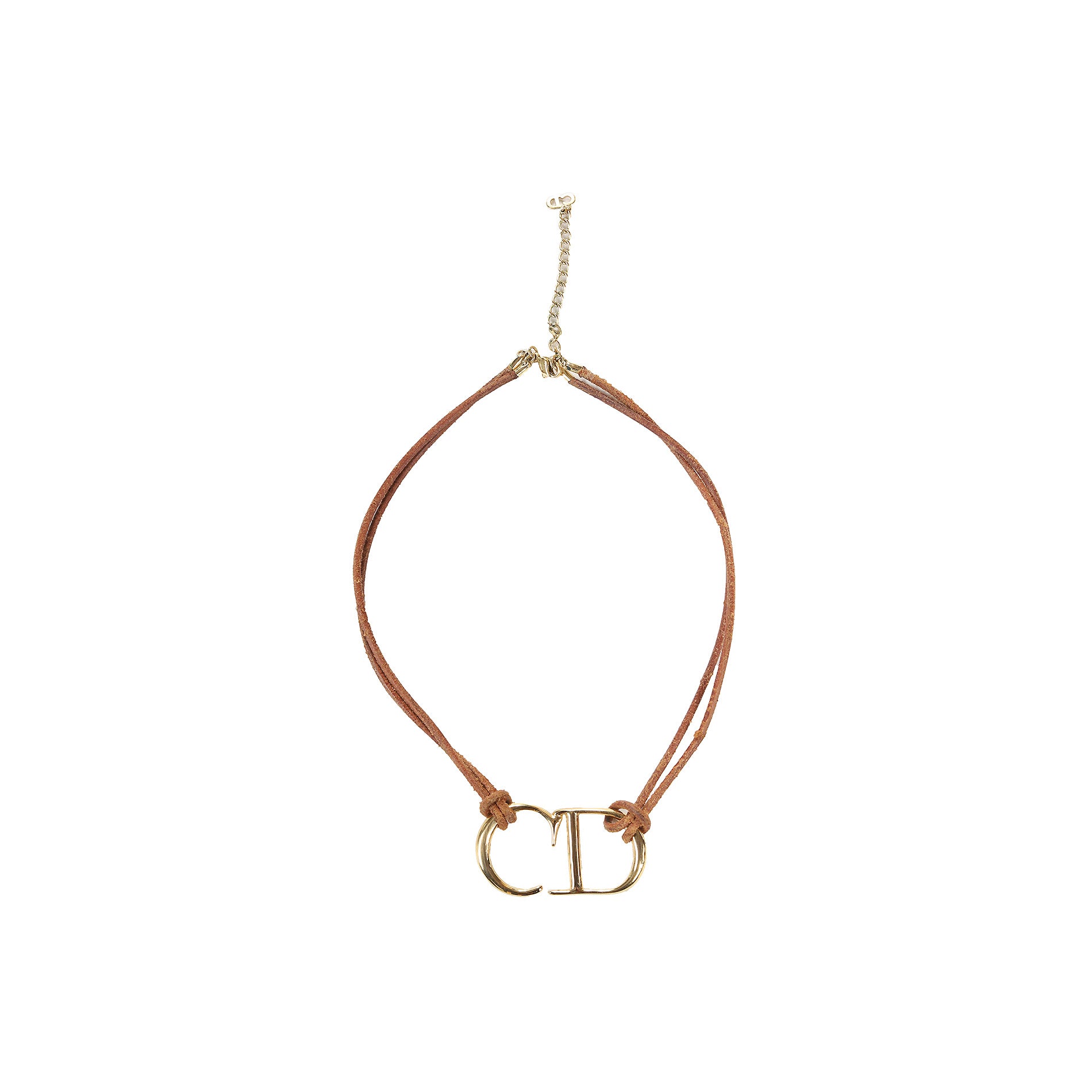 Christian Dior by John Galliano 2000s CD Logo Choker - Ākaibu Store