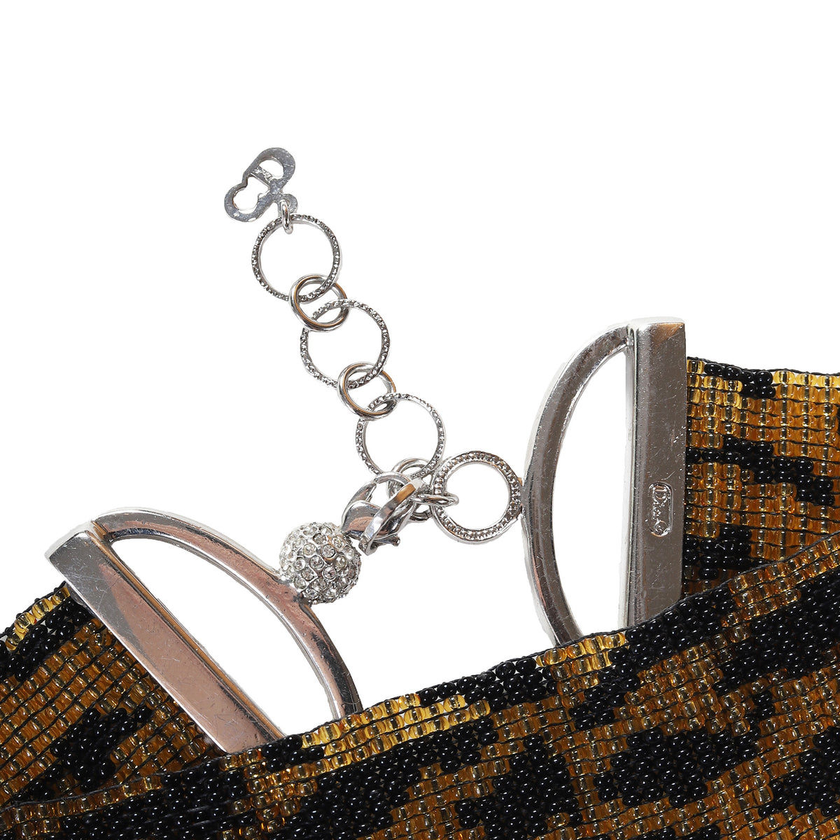 Dior by John Galliano 2000s Beaded Leopard Swarovski Choker