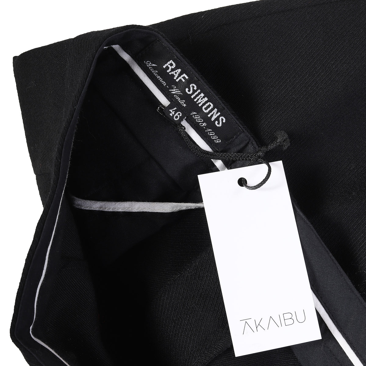 Raf Simons AW98 Black Wool Pants