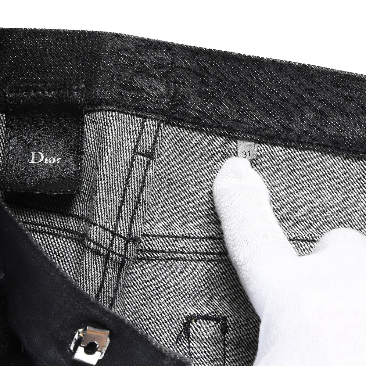 Dior Homme SS04 Strip Waxed Destroyed Denim