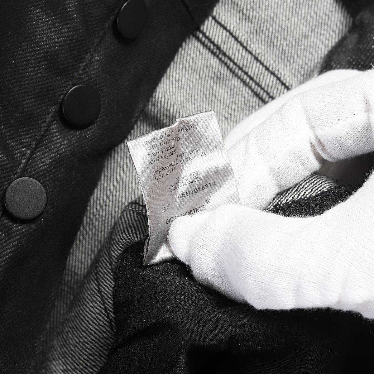Dior Homme SS04 Strip Waxed Destroyed Denim