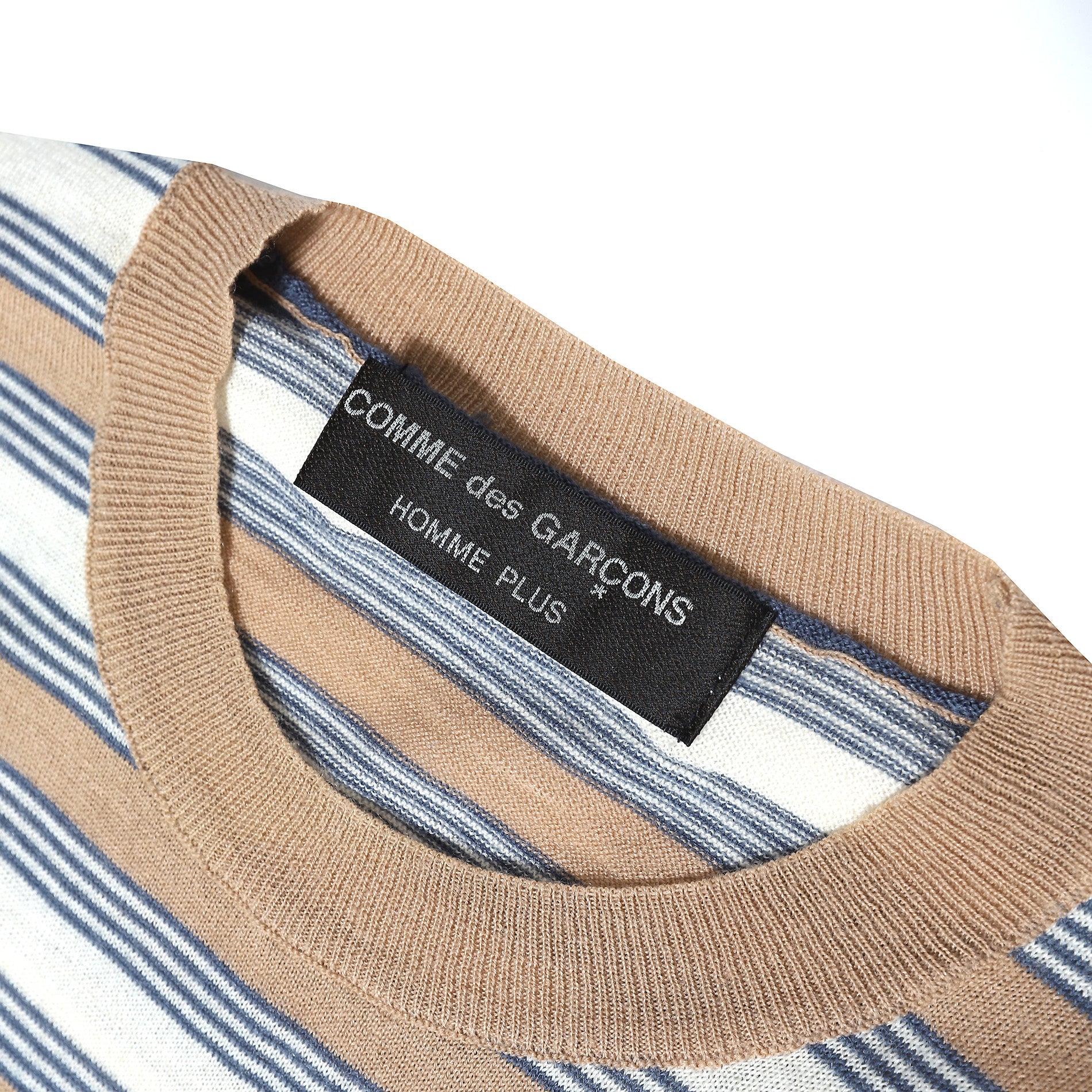 Comme des Garcons Homme Plus AD01 Fine Knit Floral Striped Longsleeve