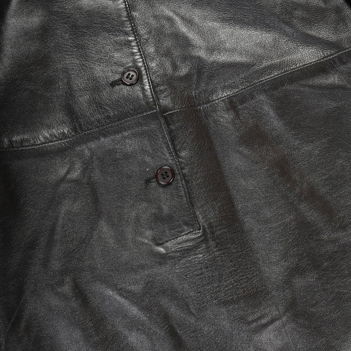 Helmut Lang 90s Leather Tunic Dress