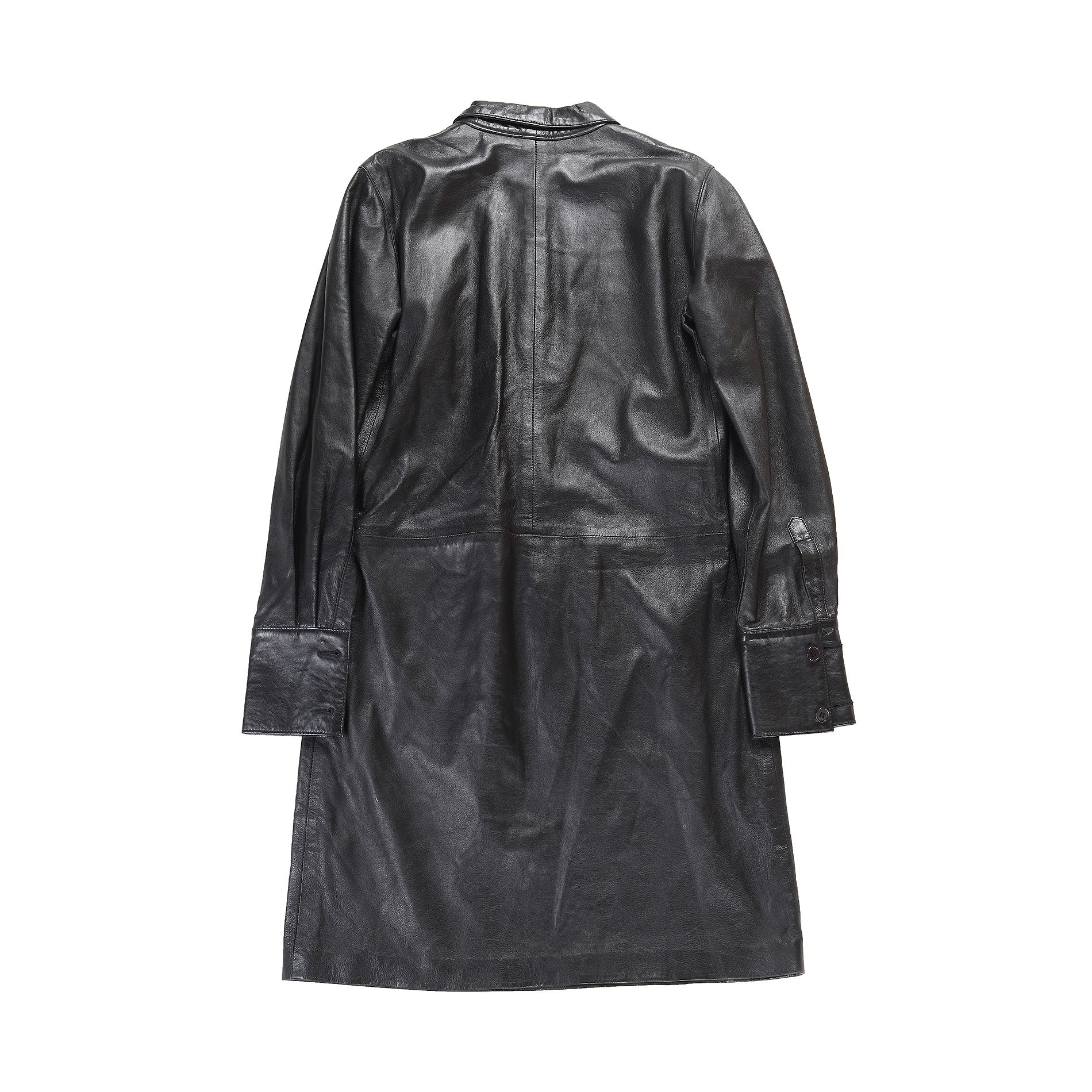 Helmut Lang 90s Leather Tunic Dress - kaibu Store Helmut Lang 90s Leather Tunic Dress - kaibu Store