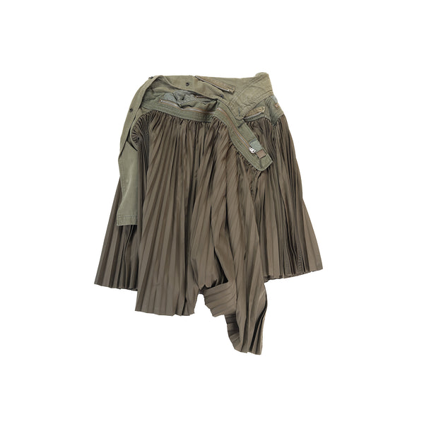 Junya Watanabe SS06 Reconstructed Pleated Military Skirt - Ākaibu