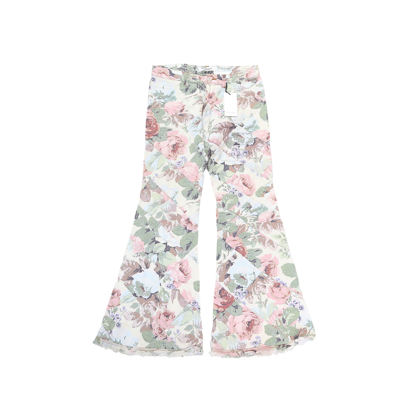 Junya Watanabe SS02 Floral Patchwork Flared Pants