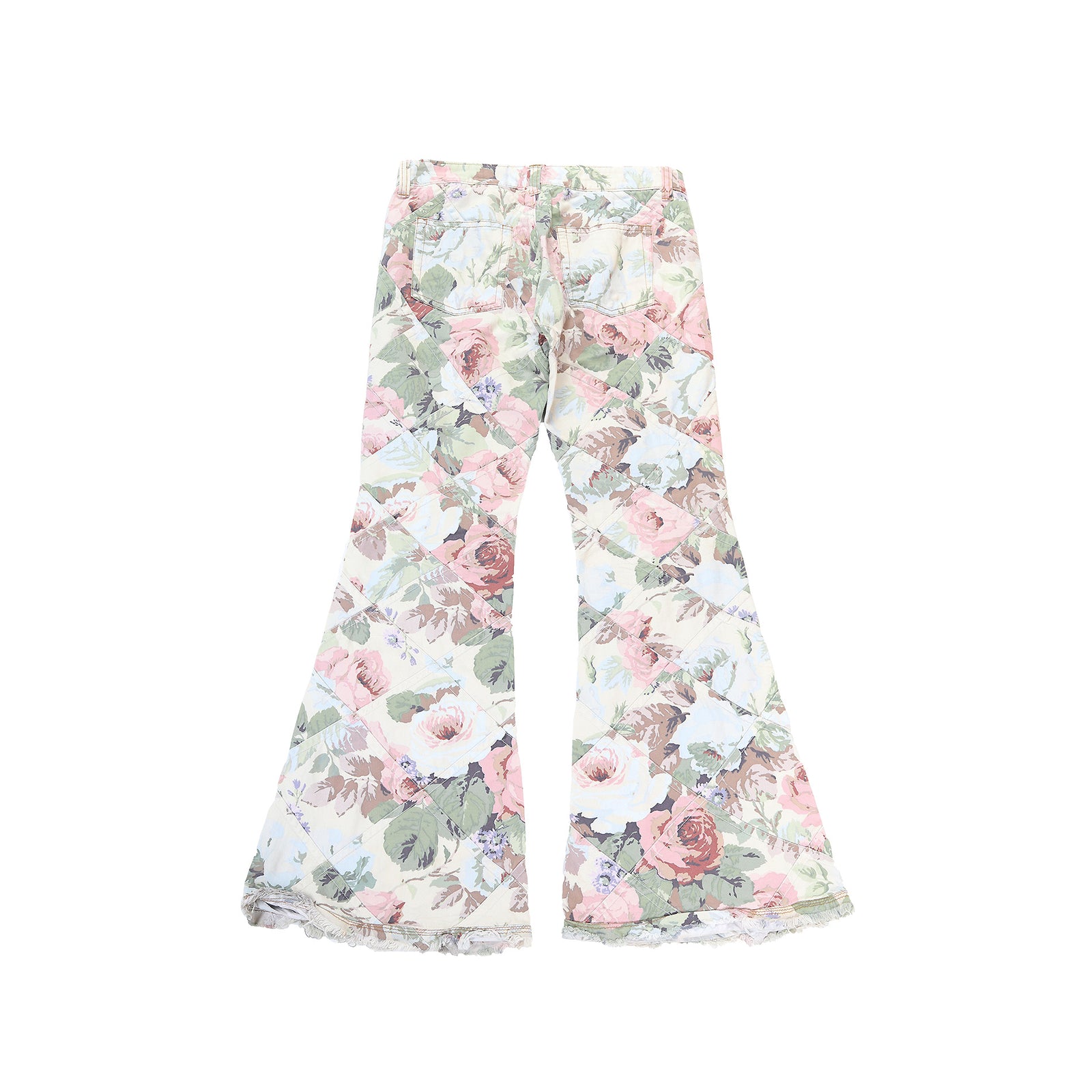 Junya Watanabe SS02 Floral Patchwork Flared Pants