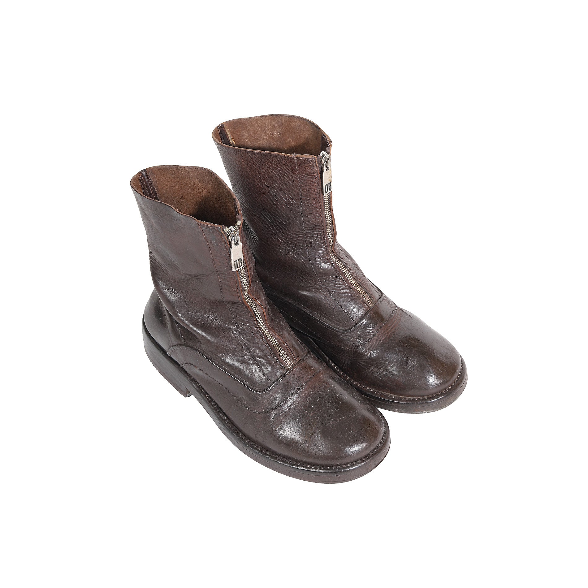 Dirk Bikkembergs 90s Front Zip Leather Boots – Ākaibu Store