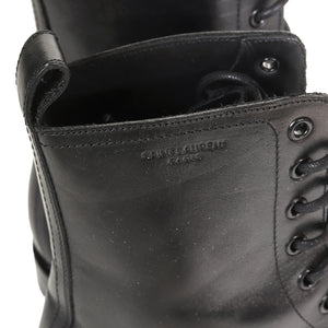Saint Laurent Paris Black Calf Leather Ranger Boots