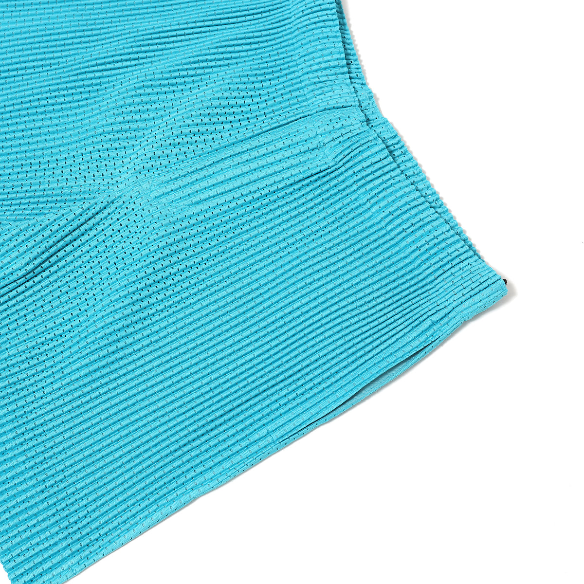 Issey Miyake Homme Plisse Teal Pleated Shorts