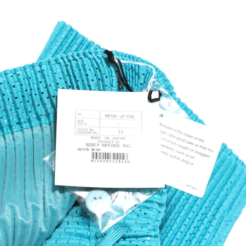 Issey Miyake Homme Plisse Teal Pleated Shorts