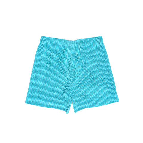Issey Miyake Homme Plisse Teal Pleated Shorts