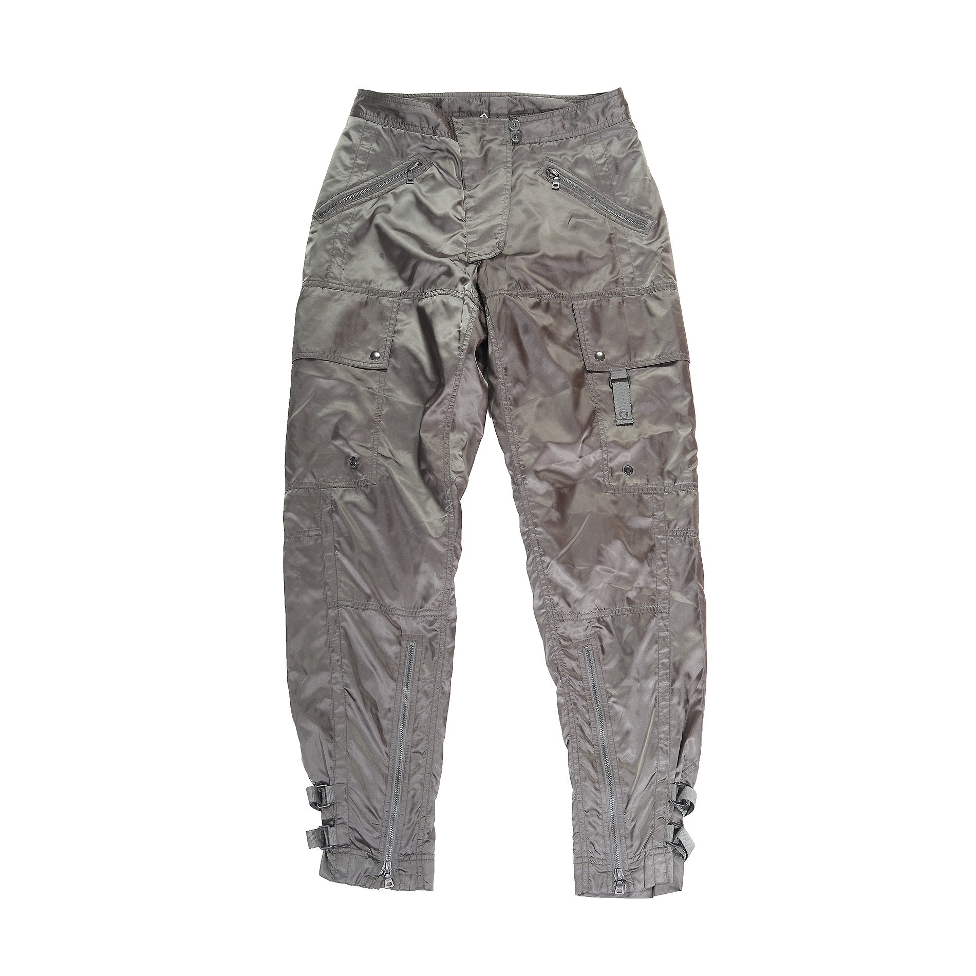 Prada 2000 Metallic Flight Cargo Pants - Ākaibu Store