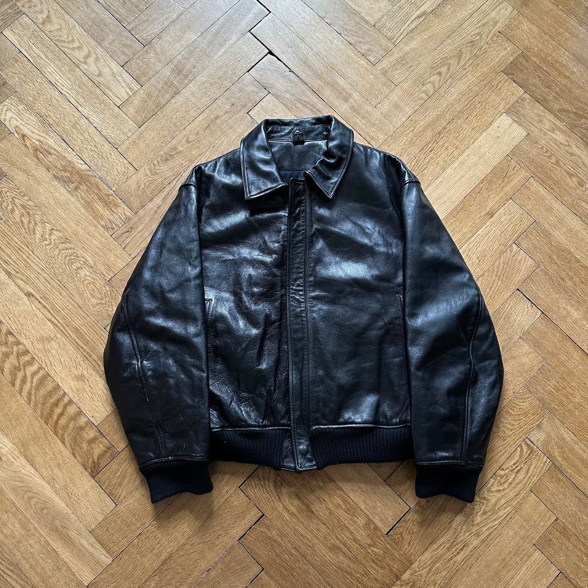 Yohji Yamamoto Pour Homme FW91 The Men "Go Yohji Go" Leather Bomber