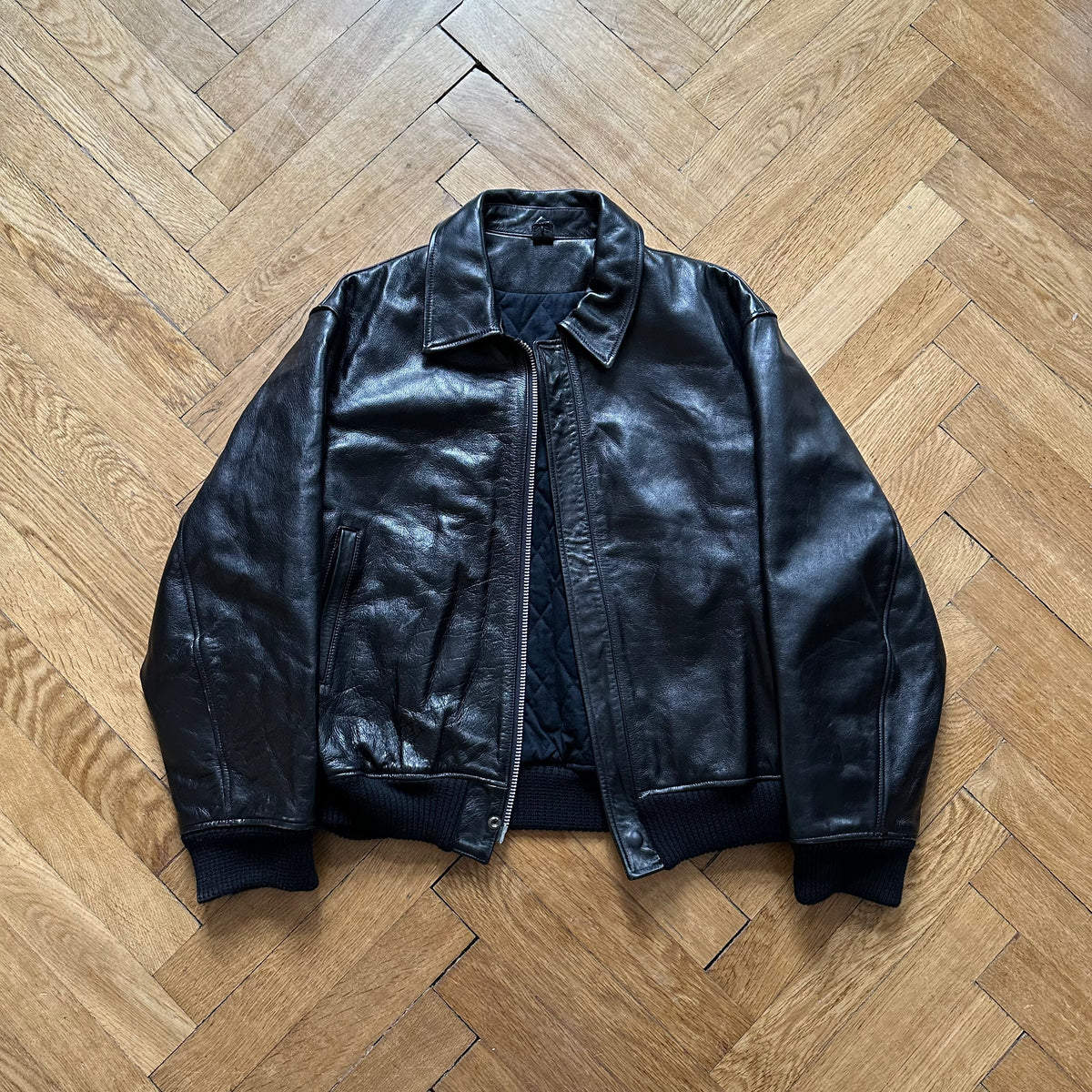 Yohji Yamamoto Pour Homme FW91 The Men "Go Yohji Go" Leather Bomber
