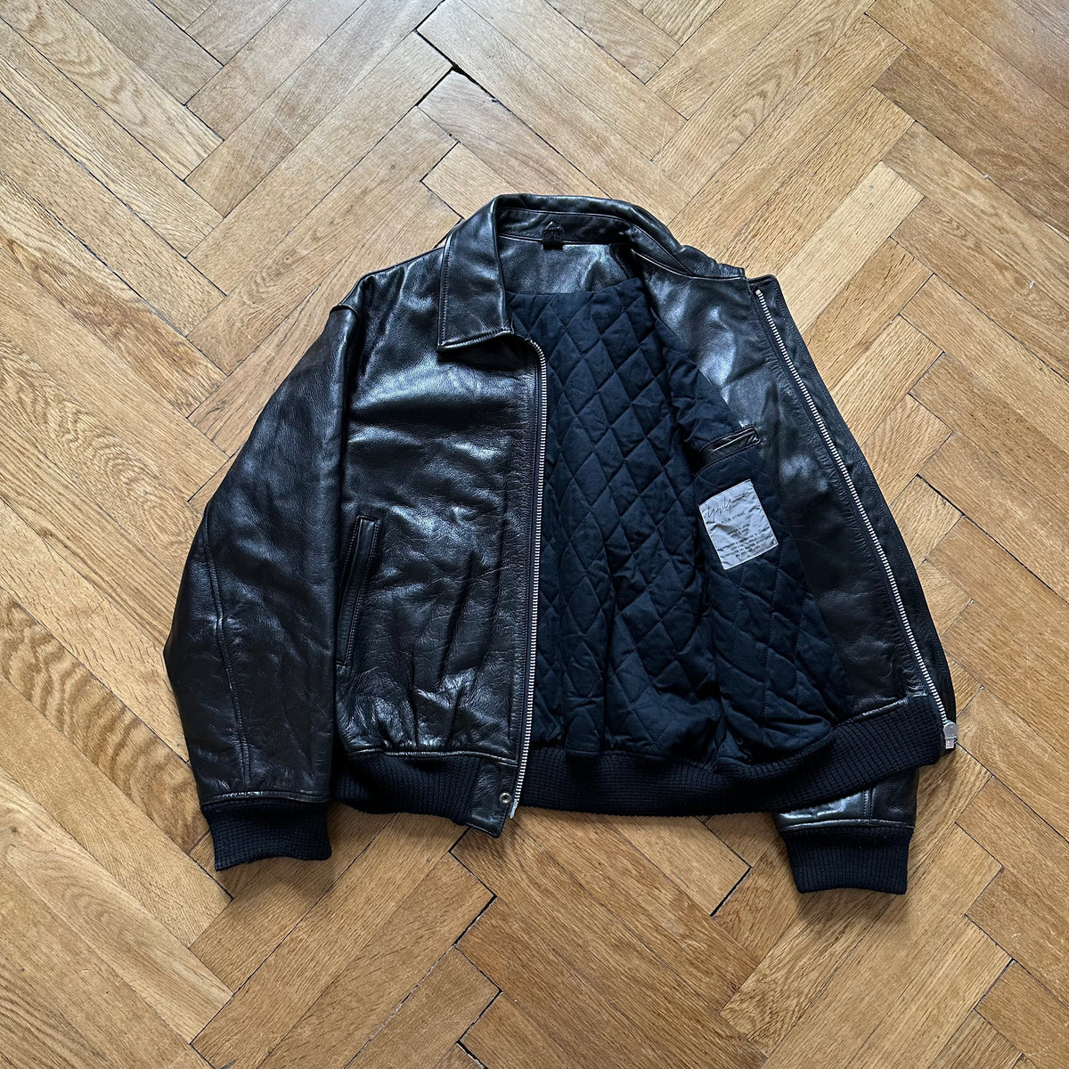 Yohji Yamamoto Pour Homme FW91 The Men "Go Yohji Go" Leather Bomber