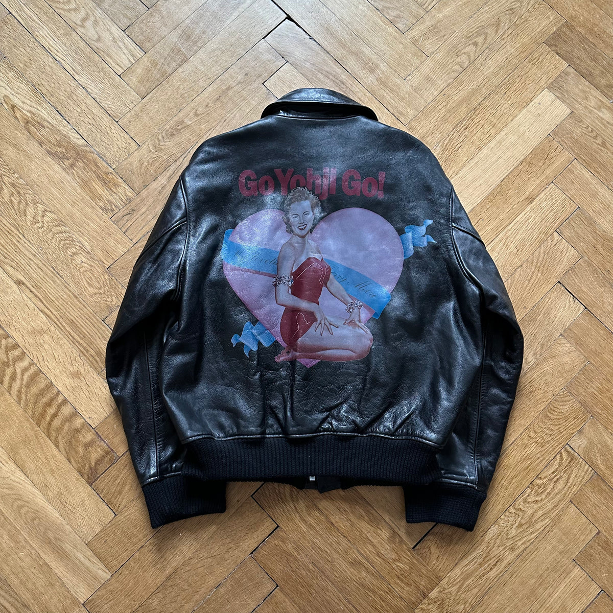 Yohji Yamamoto Pour Homme FW91 The Men "Go Yohji Go" Leather Bomber