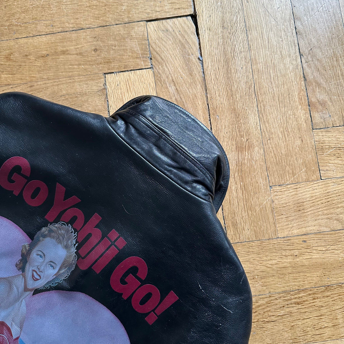 Yohji Yamamoto Pour Homme FW91 The Men "Go Yohji Go" Leather Bomber
