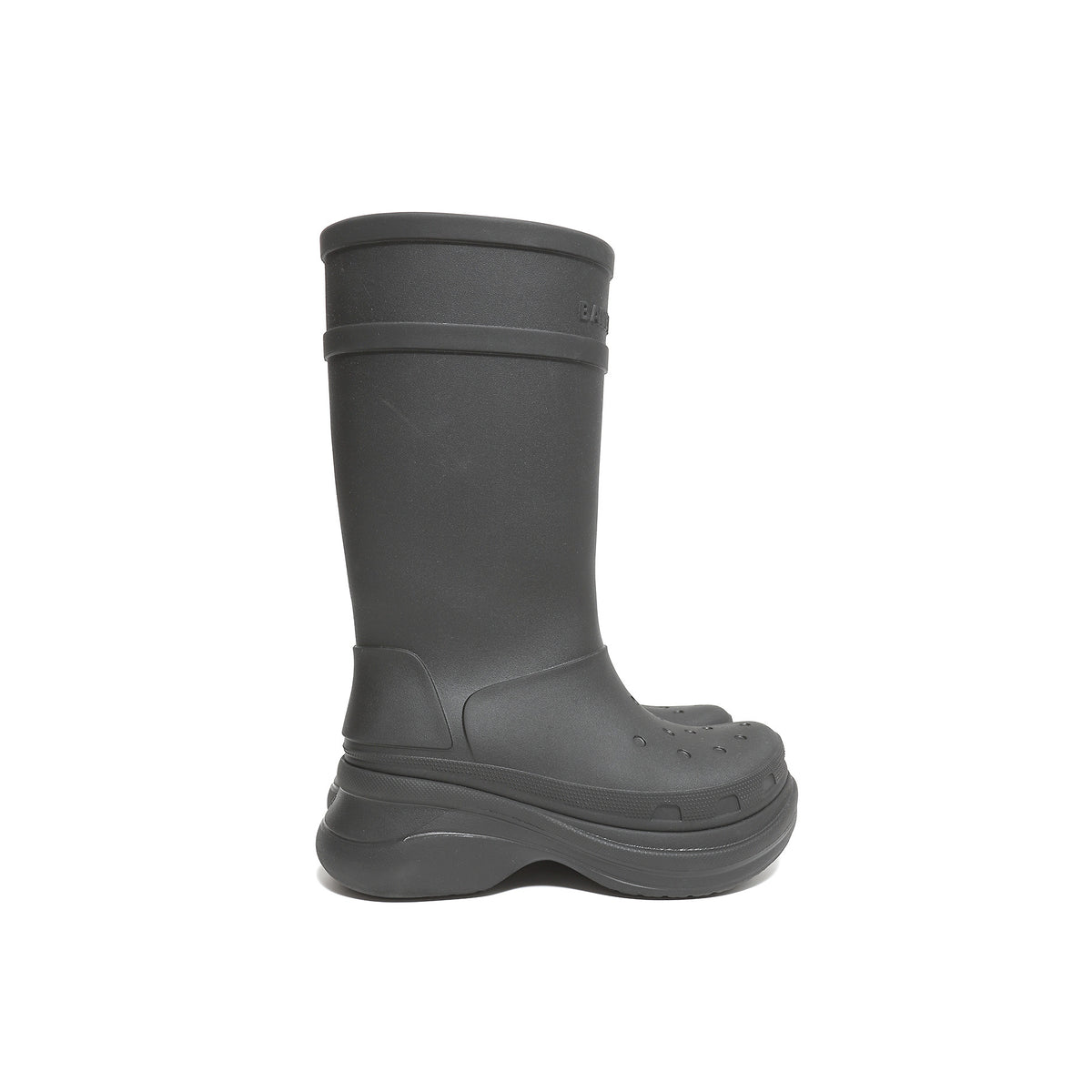 Balenciaga x Crocs Black Chunky Rubber Boots