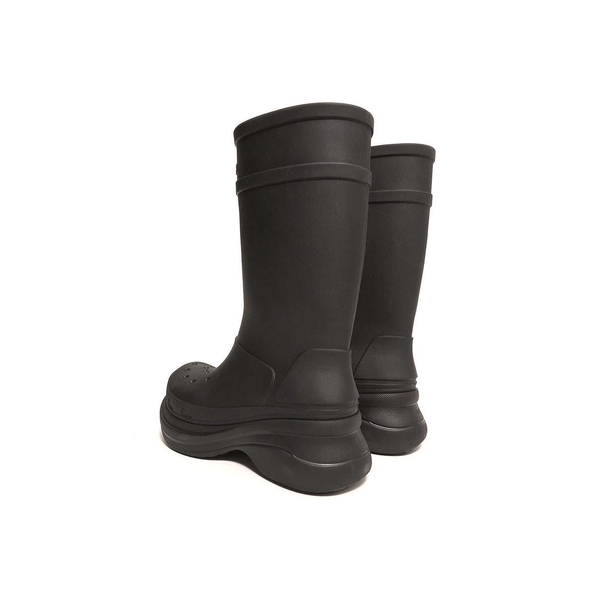 Balenciaga x Crocs Black Chunky Rubber Boots