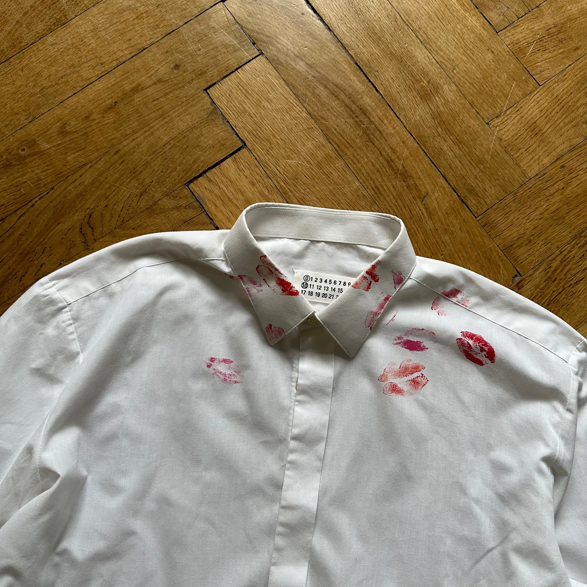 margiela kiss dress shirt DIY MAISON MARGIELA ARTISANAL KISS SHIRT