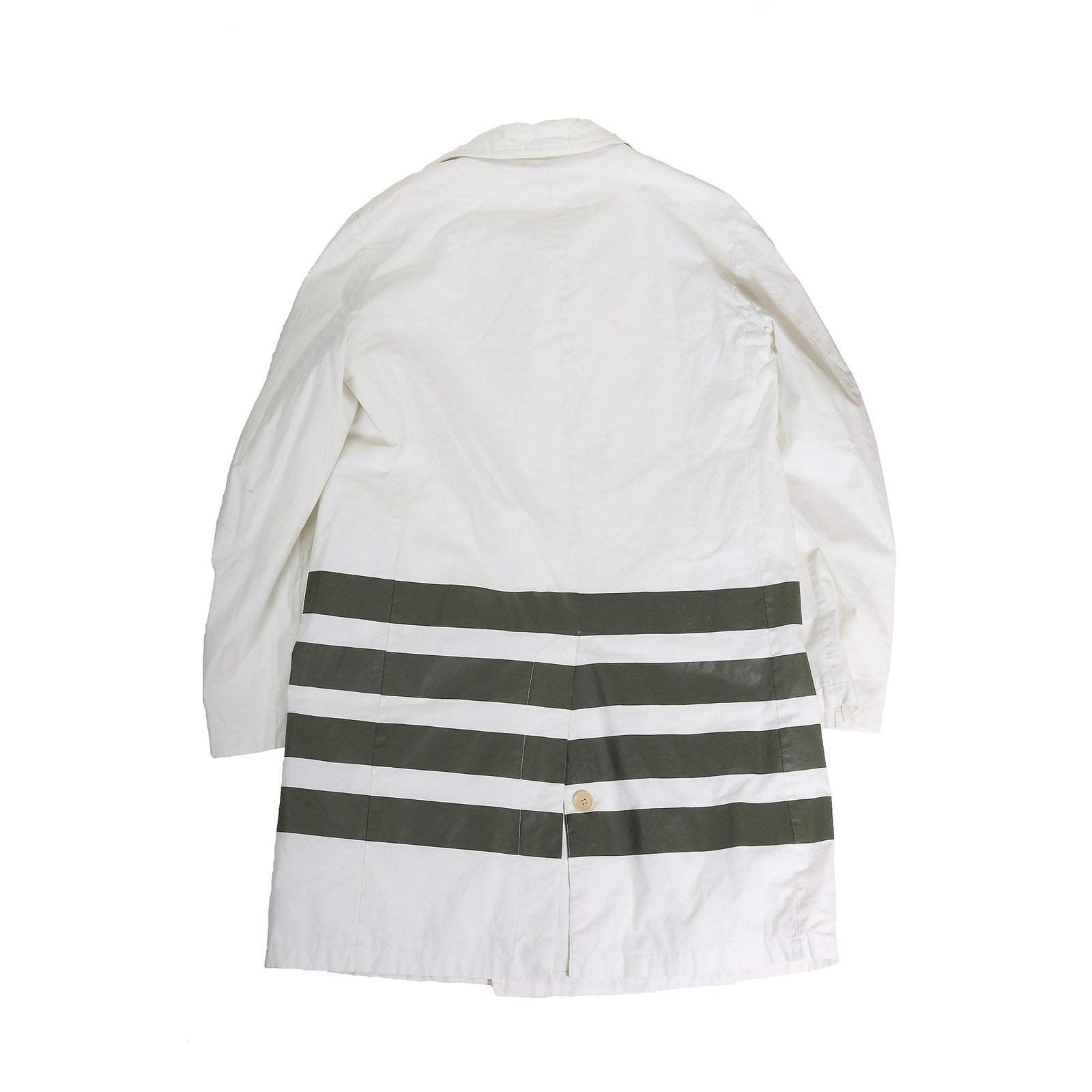 Helmut Lang AW97 Resin Stripe Trench Coat