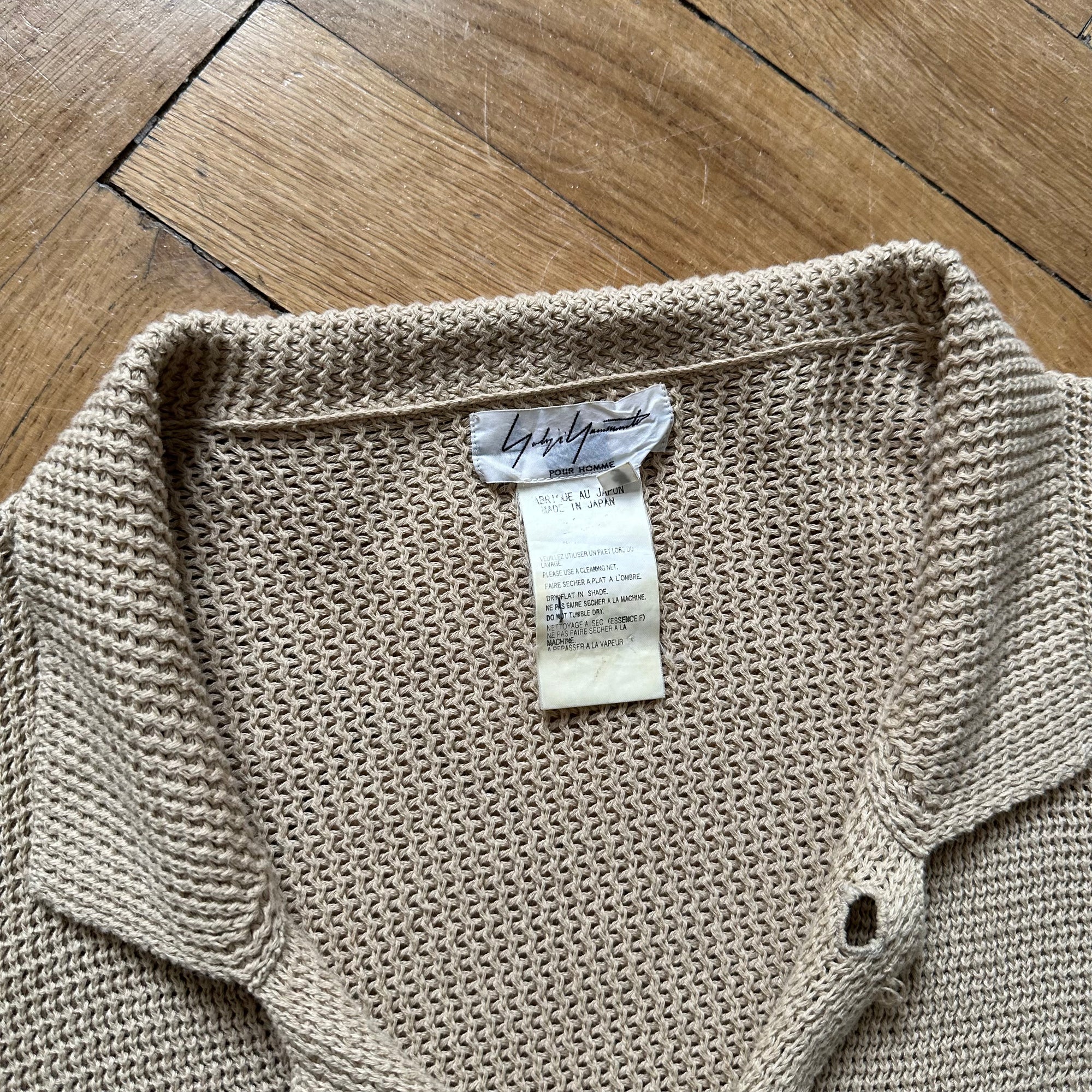 Yohji Yamamoto Pour Homme Knit Shortsleeve Shirt - Ākaibu Store