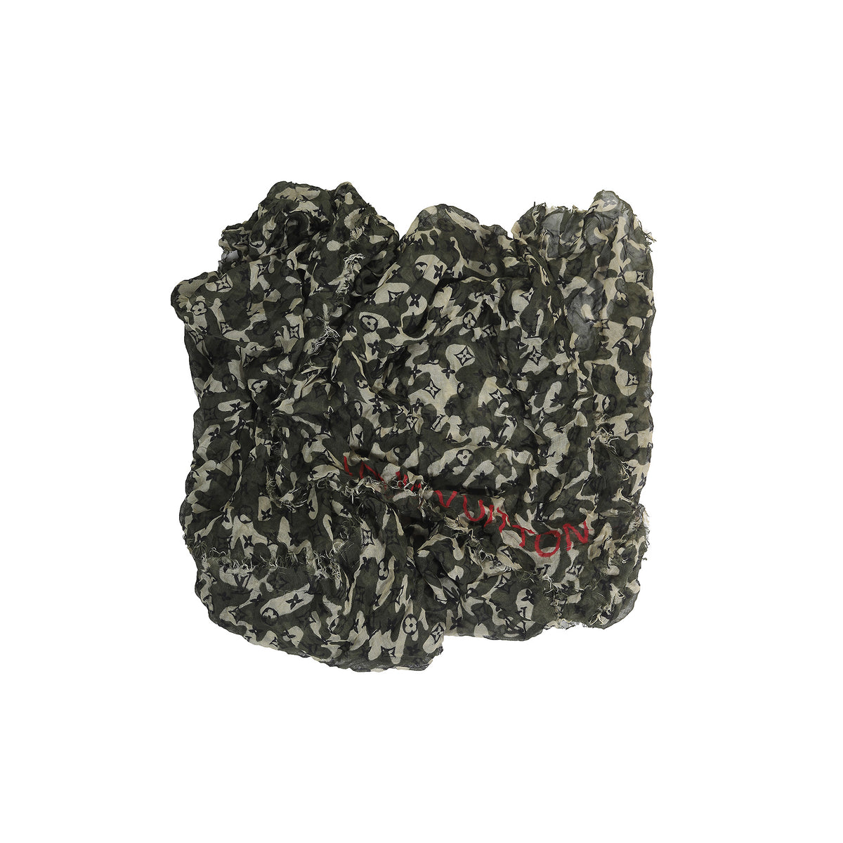 Louis Vuitton 2008 Murakami Monogramouflage Cashmere Silk Blend Scarf