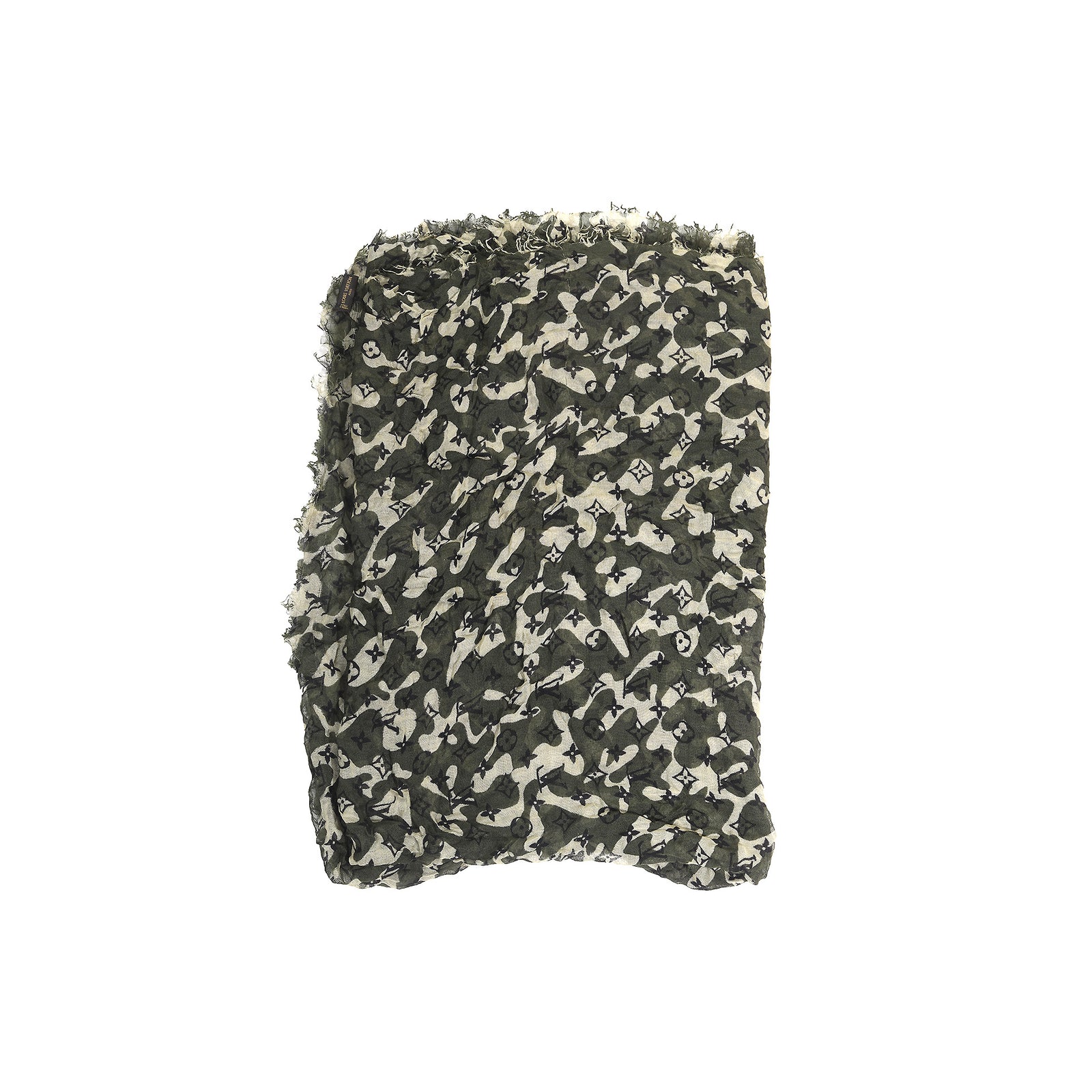 Louis Vuitton 2008 Murakami Monogramouflage Cashmere Silk Blend Scarf