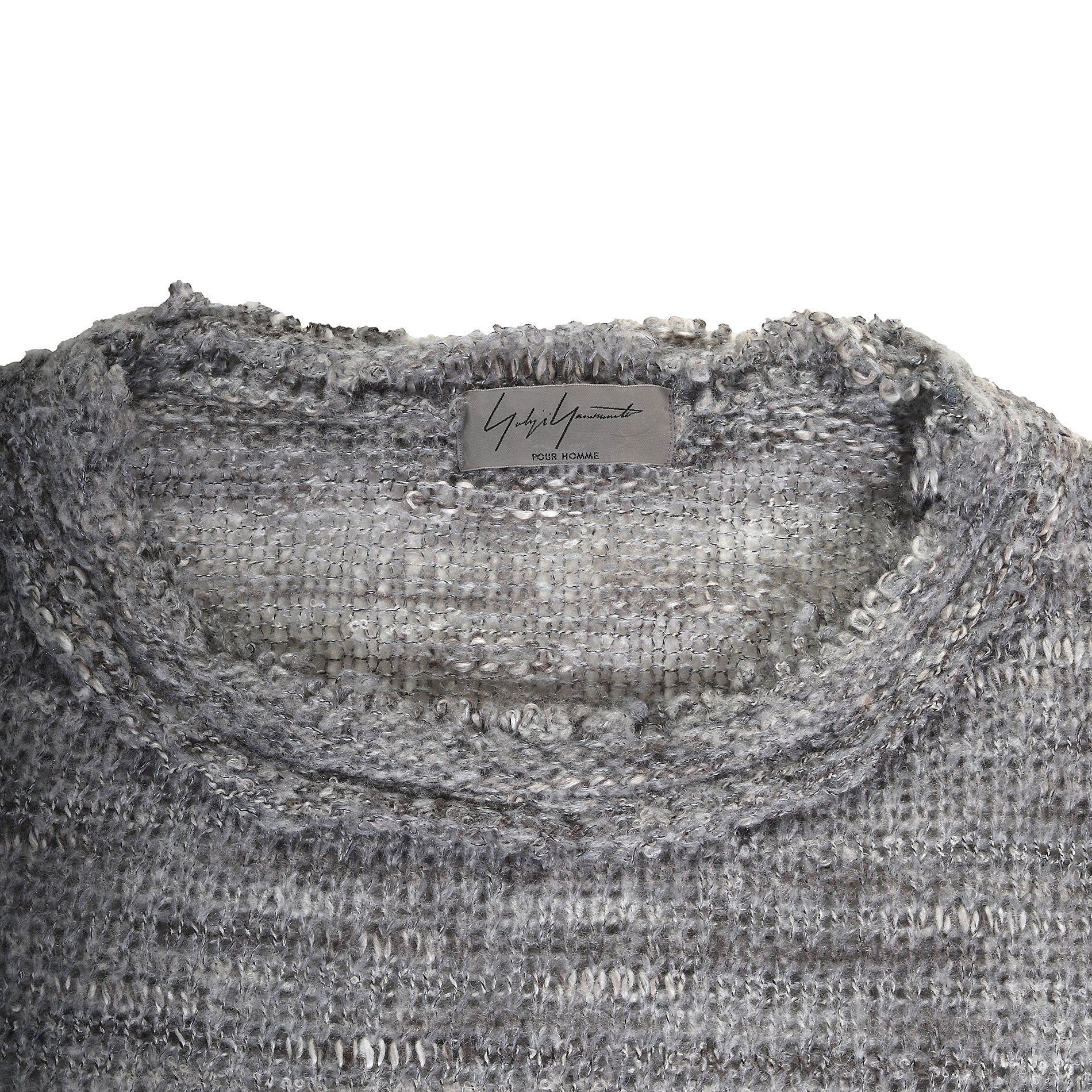 Yohji Yamamoto Pour Homme AW13 Raw Hem Wool Knit Sweater