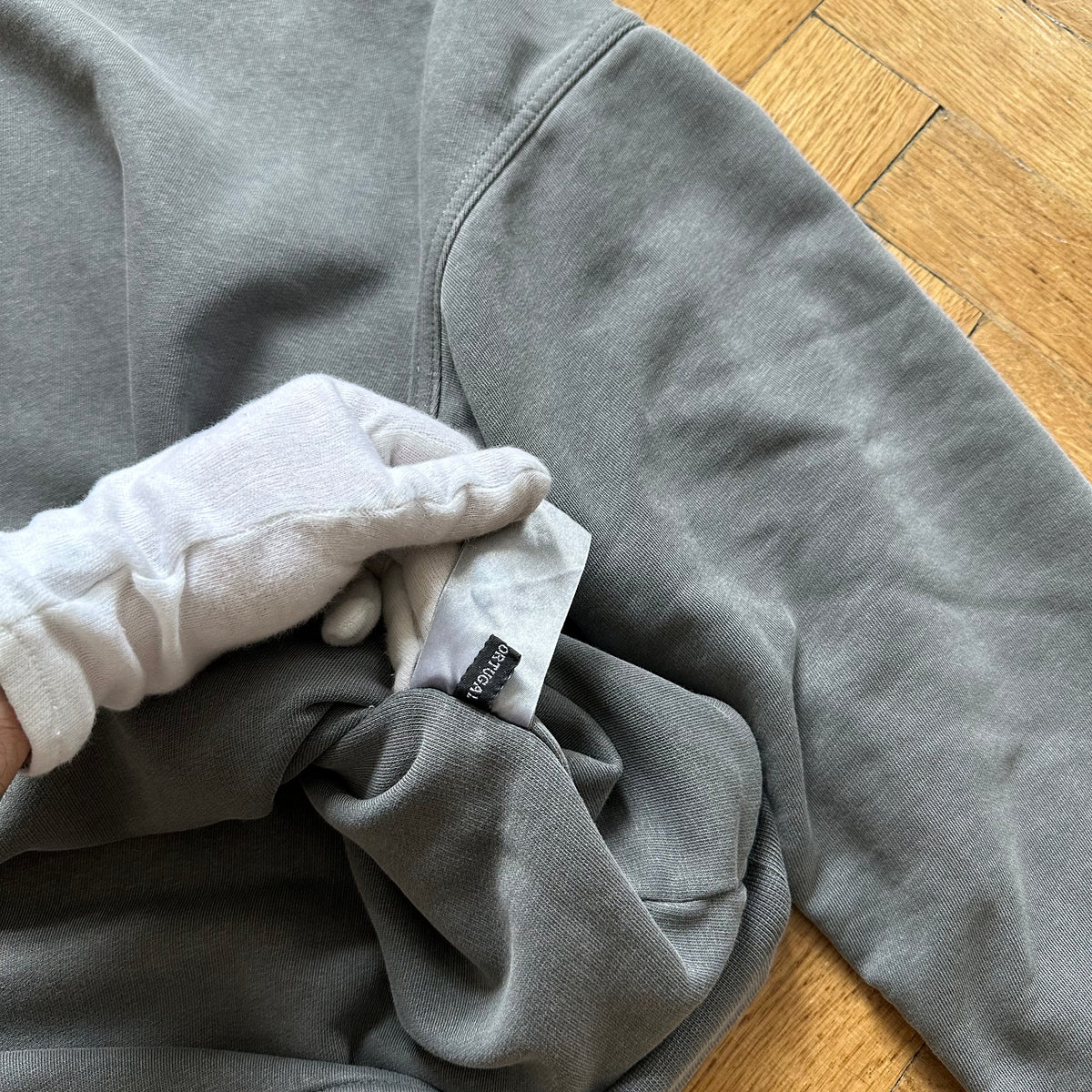 Haider Ackermann FW14 OG Gray Double Layer Crewneck