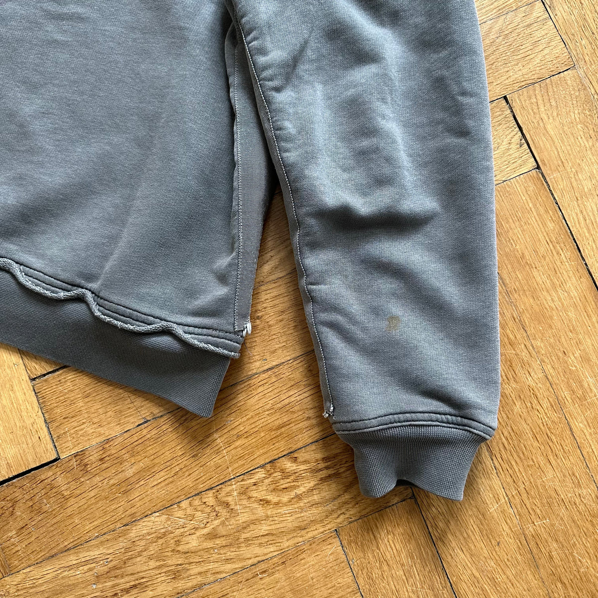 Haider Ackermann FW14 OG Gray Double Layer Crewneck