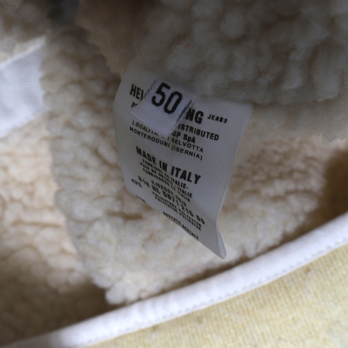 Helmut Lang FW99 Sherpa Lined Cotton Parka