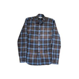 Saint Laurent Paris SS16 Surf Sound Bleached Checked Shirt