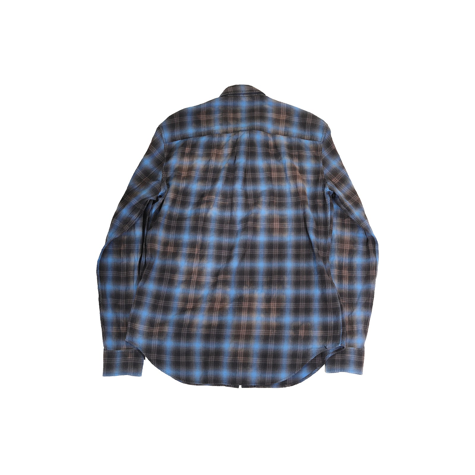 Saint Laurent Paris SS16 Surf Sound Bleached Checked Shirt