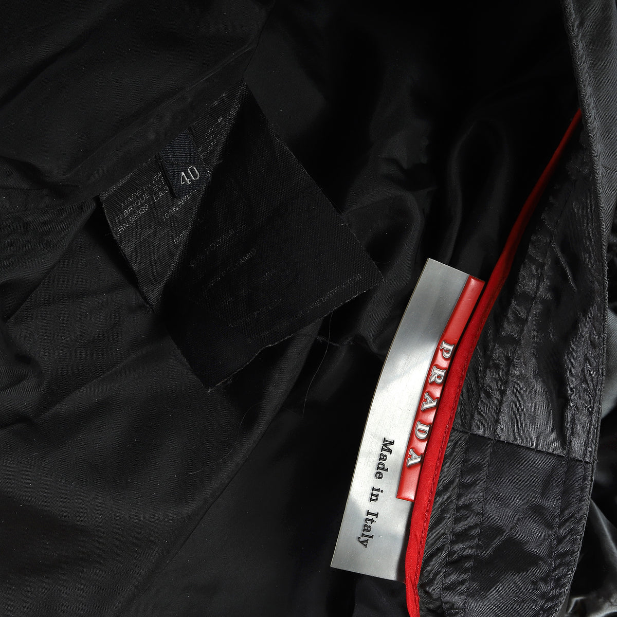Prada 2000s Metallic Nylon Flight Cargo Pants