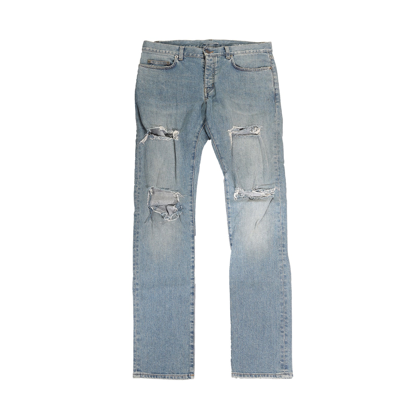 Saint Laurent Paris SS15 Ripped Washed Denim