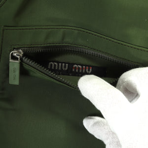 Miu Miu SS99 Green Holster Cargo Body Bag