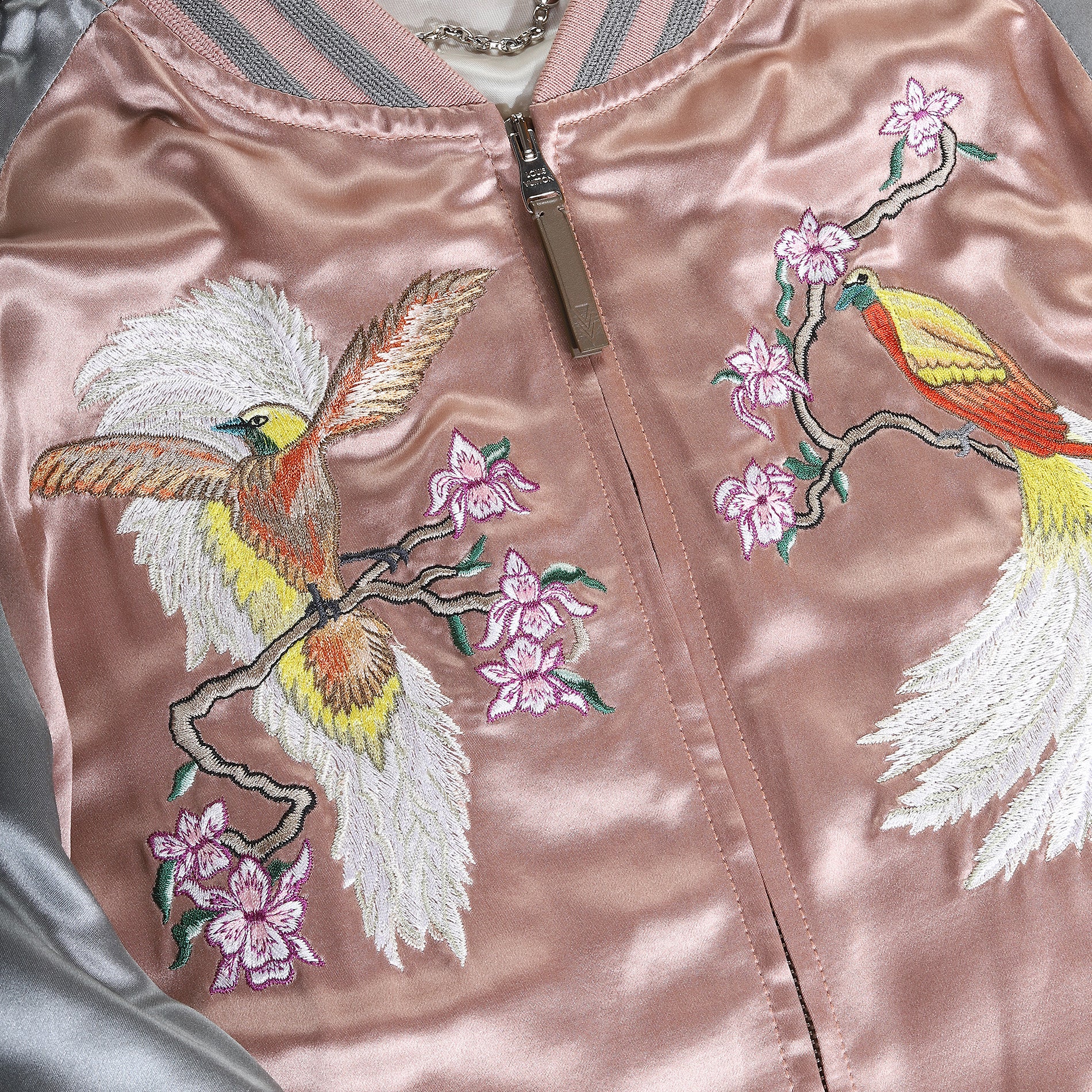 Louis Vuitton SS16 Embroidered Souvenir Silk Jacket