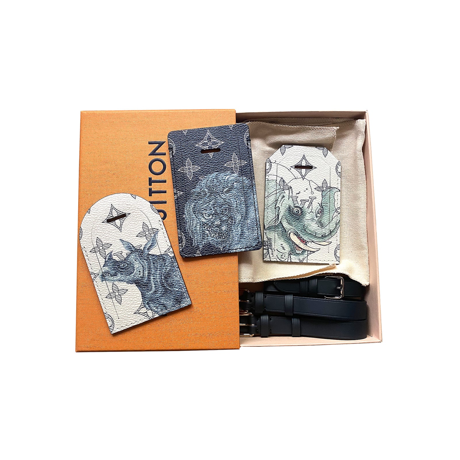 Louis Vuitton SS17 Jake & Dinos Luggage Tag Set